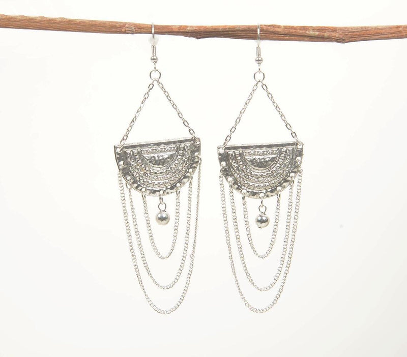 Ethnic Crescent Chain earrings - Homefaire