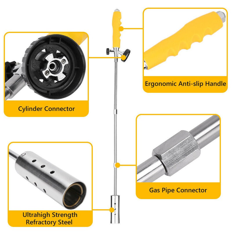 Grass Weed Shrub Burner Butane Gas Torch Fire Lighter - Homefaire