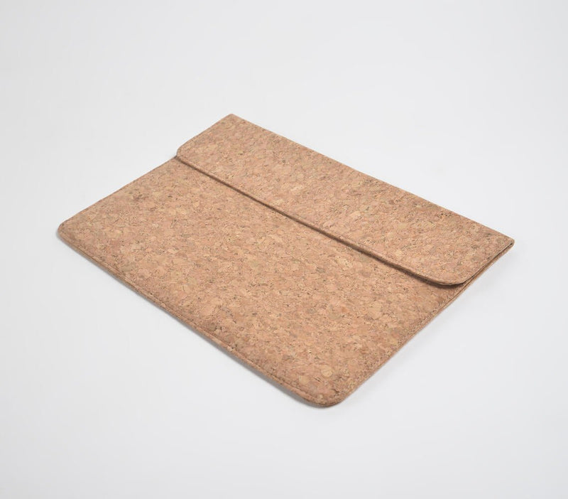 Hand Stitched Minimal Cork Laptop Bag - Homefaire