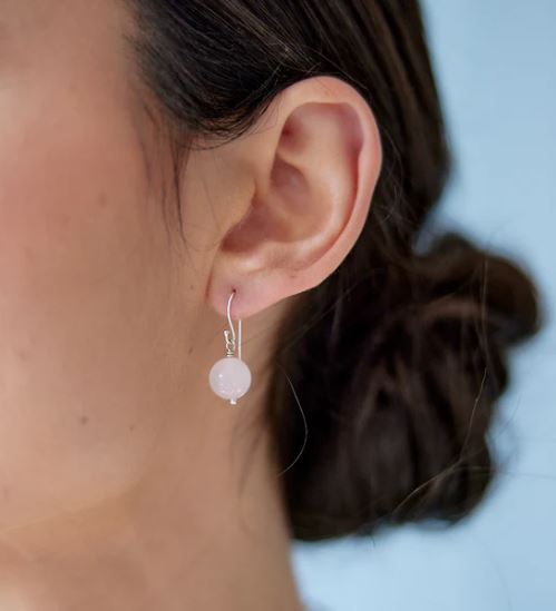 Rose Quartz Earrings - 4lt3g0